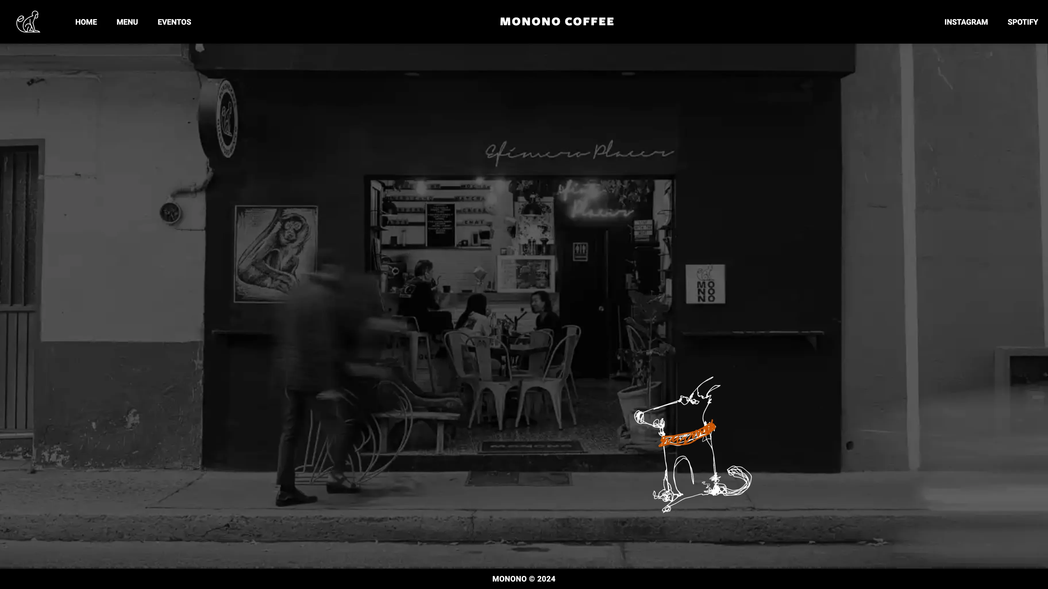 Sitio web Monono Coffee - Cafetería de especialidad en Querétaro